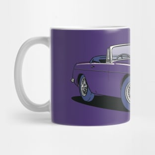 MGB Vintage Car in Purple Mug